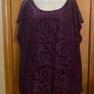 Lane Bryant women’s plus size 22/24 purple shirt - NWOT